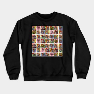 Galo de Barcelos, Quilt pattern art design Crewneck Sweatshirt